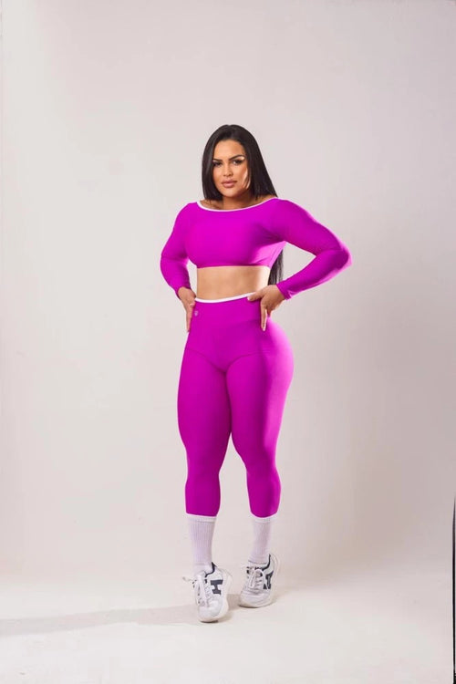 Conjunto Agatha Manga Longa em Suplex de Poliéster