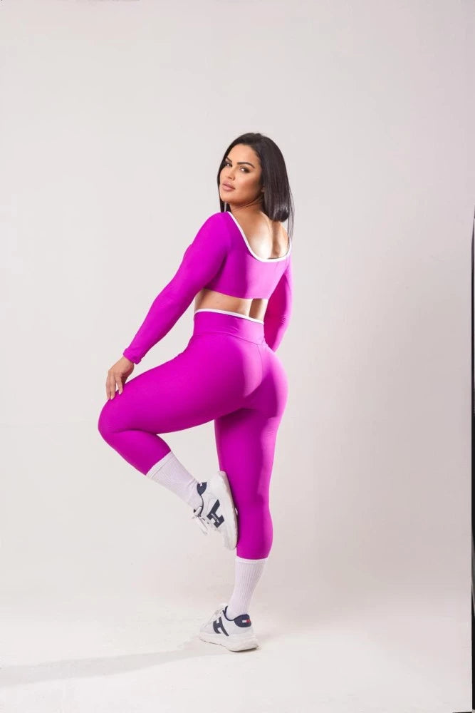 Conjunto Agatha Manga Longa em Suplex de Poliéster