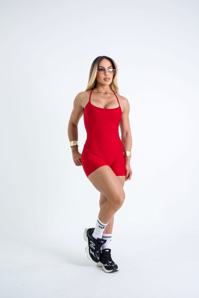 Macacão Viviane Forrado com Empina Bumbum em Suplex de Poliéster